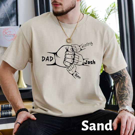 Discover Personalized Papa T Shirt, Custom Grandpa Tee Shirt, Gift for Grandpa, Father's Day