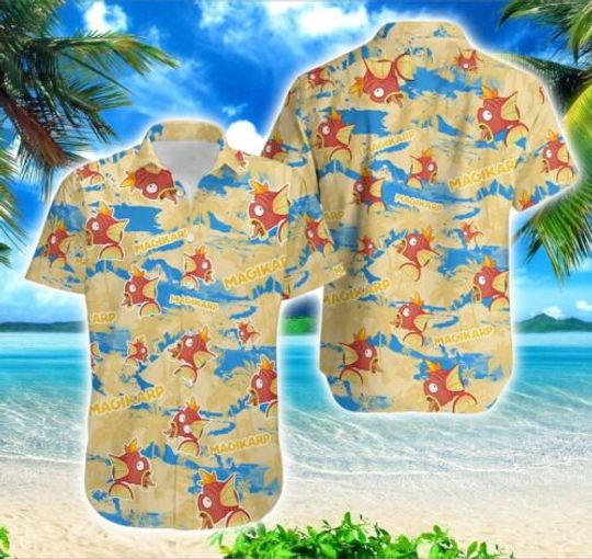 Discover PKM Magikarp Hawaiian Shirt