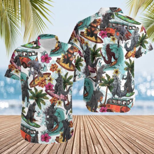 Discover god zilla Hawaiian Shirt, god zilla Tropical Summer Beach Hawaii Shirt
