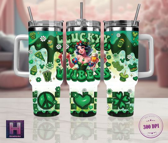 Discover Princess's Lucky Day With 40oz Sublimation Tumbler Wrap