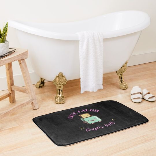 Discover Live Laugh Toaster Bath   Bath Mat