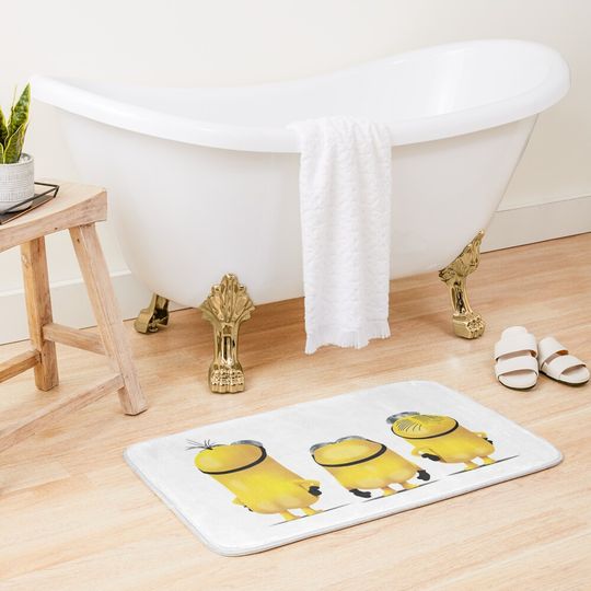 Discover Minions - Kevin, Bob, & Stuart (Full) Bath Mat