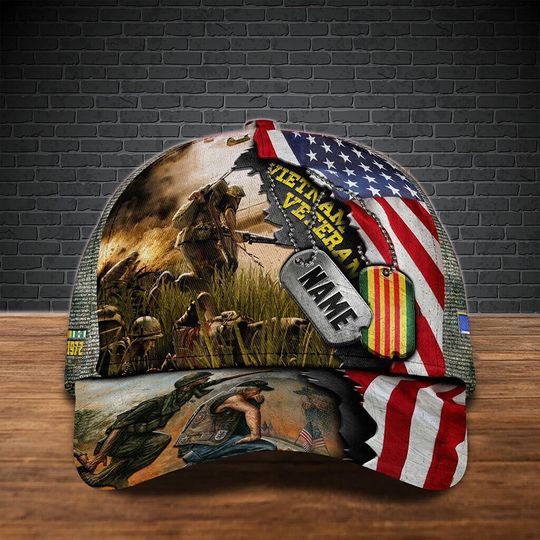 Discover Personalized Name Been There Done Vietnam Veteran Cap, Proud Veteran Hat