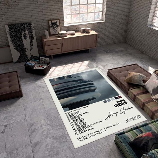 Discover Drake Album Cover Rug,Album Cover Rug,Area Rugs,Living Room Rugs,Indoor Rugs