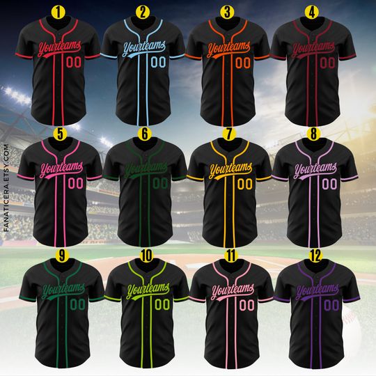 Discover Personalized Team Name And Number Baseball Jersey