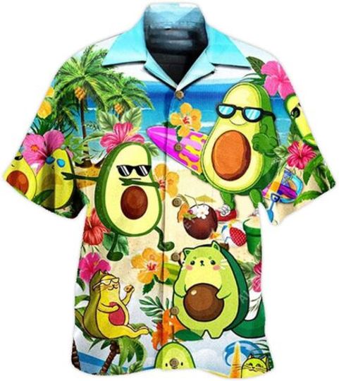 Discover Avocado Hawaiian Casual Friday 3D Hawaii Shirt HALLOWEEN GIFT CHRISTMAS GIFT