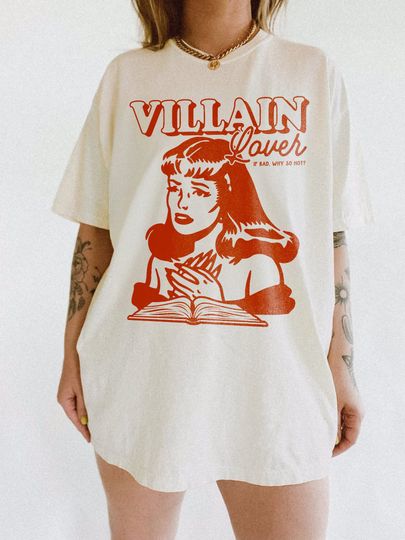 Discover Villain Lover Bookish Shirt | Book Lover  Shirt, Bookish Gift for Reader