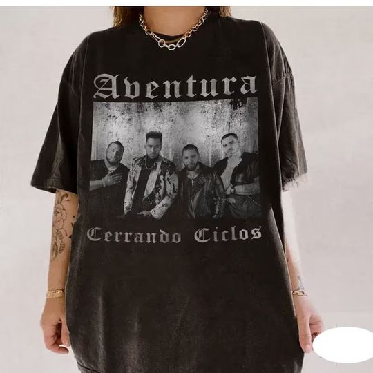 Discover 2024 Aventura Tour Concert, Bachata, Cerrando Ciclos, Graphic T-Shirt