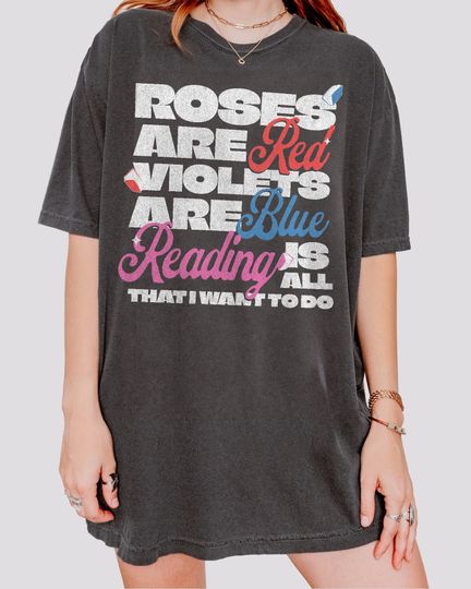 Discover Rhyming Bookish Shirt, Funny Reader Book Addict Book Lover Bookish Gift For Her