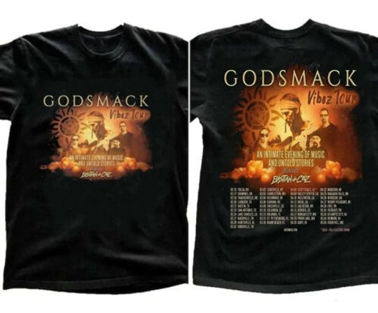 Discover Godsmack Vibez Tour 2024 T-Shirt, Gift For Fans