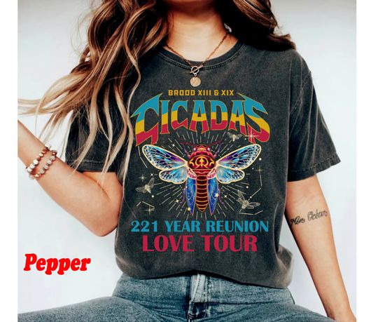 Discover The Cicadas Reunion Tour Shirt, Cicadas Invasion Summer Scream 2024 Tee