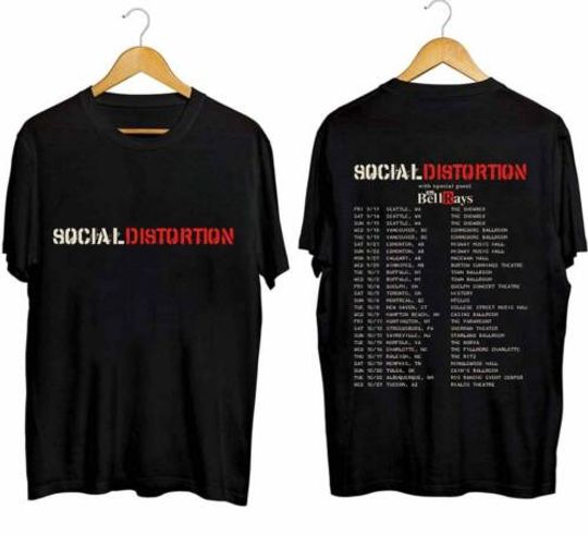 Discover Social Distortion 2024 Fall Tour Tshirt
