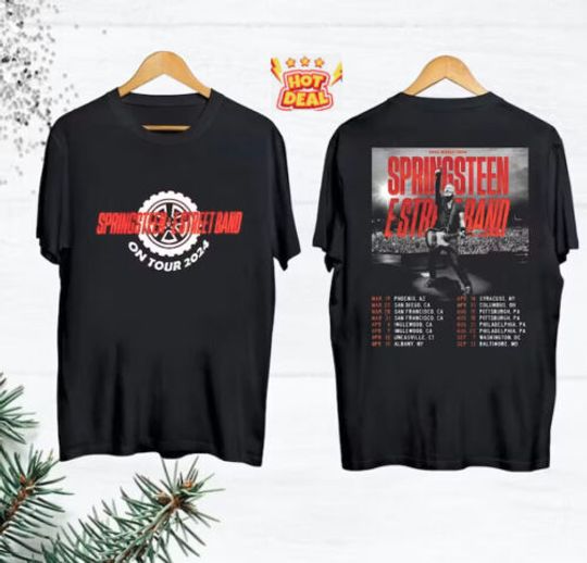 Discover Bruce Street 2024 Tour Springsteen Rock Fans T-Shirt