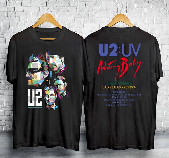 Discover U2 UV Achtung Baby Live At Sphere Tour 2024 T-Shirt