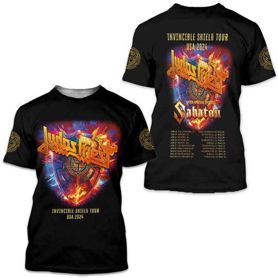 Discover Judas Priest Rock Band Sabaton T-Shirt