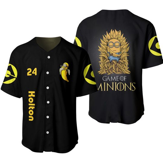 Discover Personalized Minions Baseball Jersey
