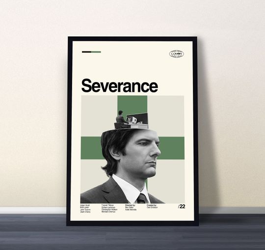 Discover Severance Poster, Severance Print, Midcentury Art, Minimalist Movie Poster