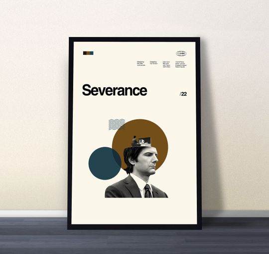 Discover Severance Poster, Severance Print, Midcentury Art, Minimalist Movie Poster, Vintage Poster