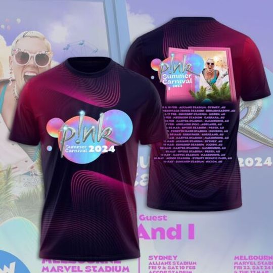 Discover Pink Singer Summer Carnival 2024 Tour T-Shirt