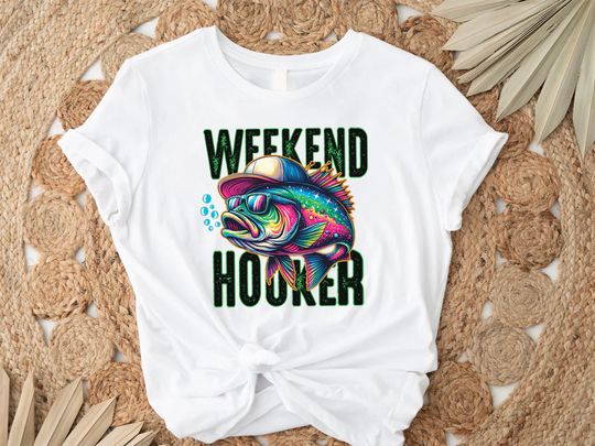 Discover Weekend Hooker Fishing T-Shirt