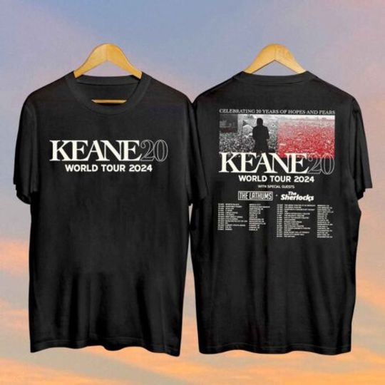 Discover Keane20 World Tour 2024 Shirt, Keane Fan Gift Shirt