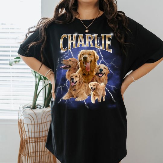 Discover Custom Pet T-Shirt - Personalized 90s Style for Dog Lovers