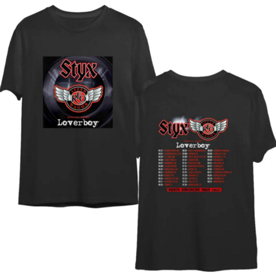 Discover Styxs Tour 2 Sided Shirt Double Sided