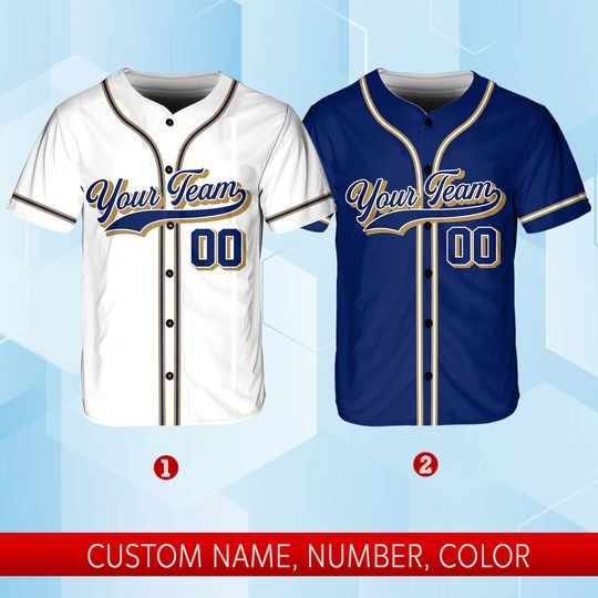 Discover Personalized Team Name And Number Baseball Jersey