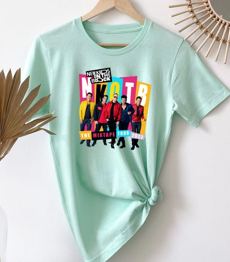 Discover Nebula Voyager Concert NKOTB Block Shirt