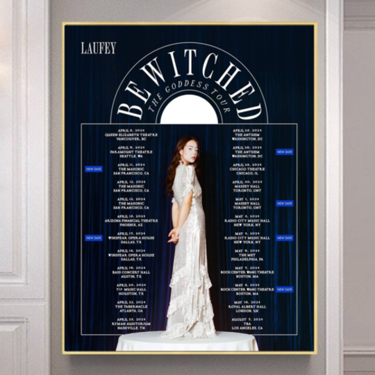Discover Laufey announces 2024 North American tour poster
