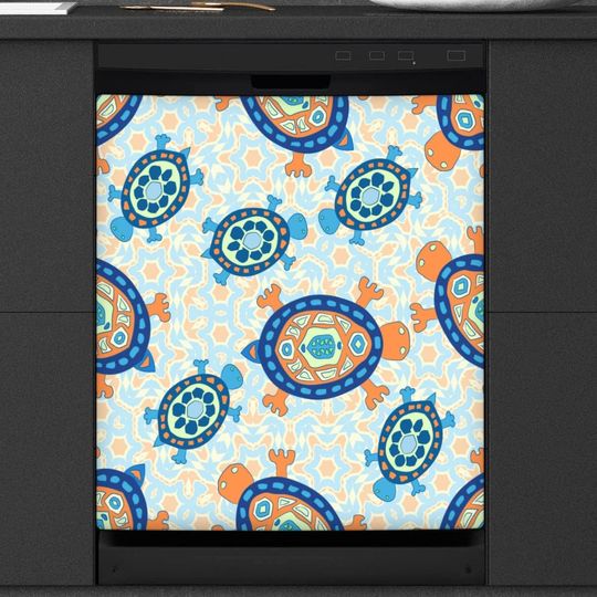Discover Sea Ocean Turtle Summer Kitchen Dishwasher