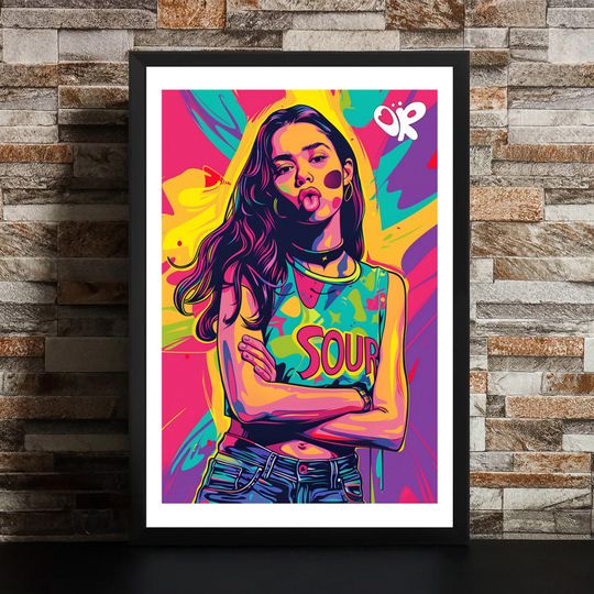 Discover Olivia Rodrigo - Colorful Premium Matte Vertical Posters