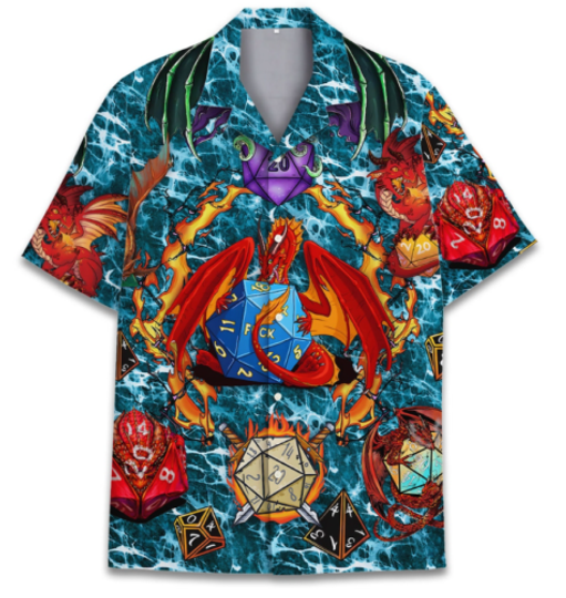 Discover Dungeon Dragon Hawaiian Shirt