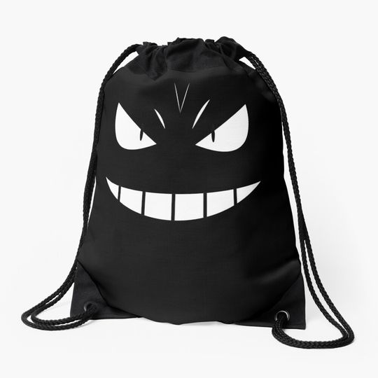 Discover Anime Manga Merch Scary Monster Face Drawstring Bag