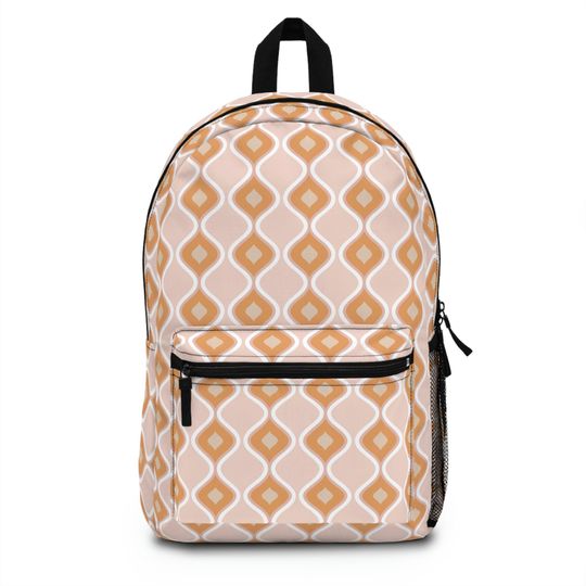 Discover Mid century modern print backpack, Neutral color Backpack