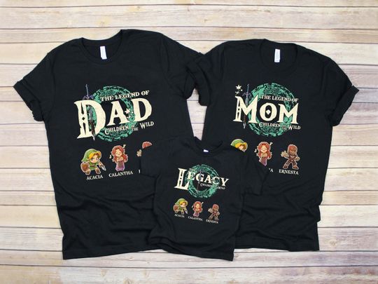 Discover Personalized The Legend Of Mom Shirt, Zelda Mom Shirt, Custom Zelda Shirt