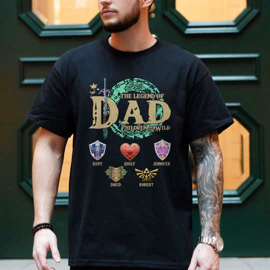 Discover Personalized The Legend Of Dad T-Shirt, Zelda Dad Shirt, Zelda Link Shirt