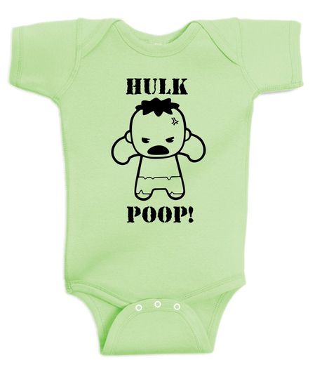 Discover Hulk Poop Funny Baby One Piece Bodysuit Breaking Bad