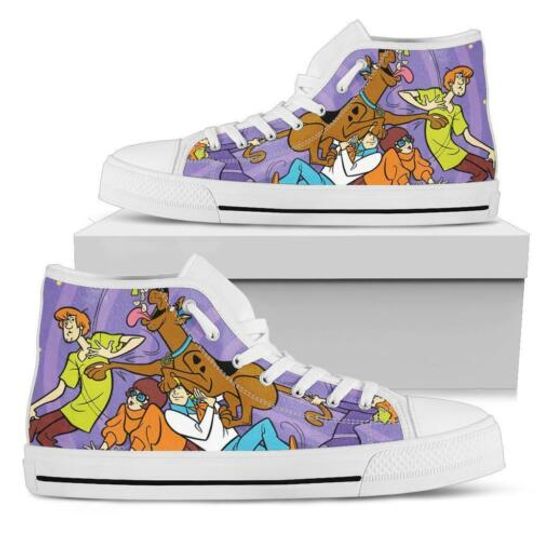 Discover x Scooby-Doo Unisex High Top Shoes, Scooby Doo High Top Sneaker Shoes