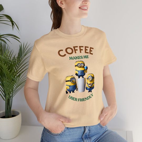Discover Need Coffee: Unisex Minion Memes T-Shirts,  Birthday gift, Valentine gift