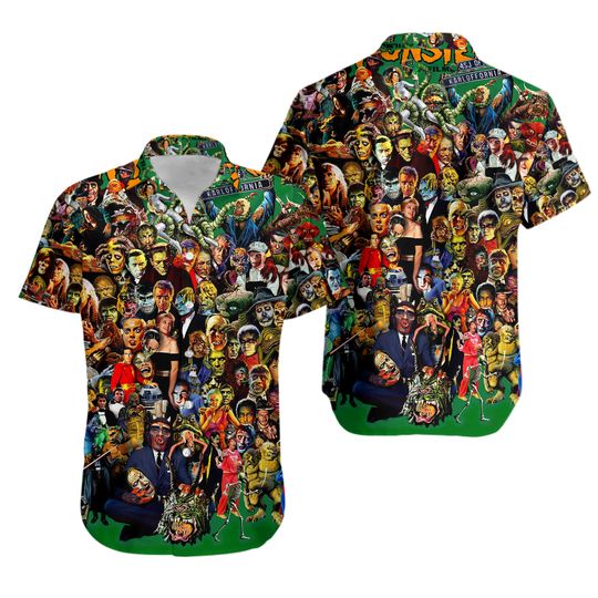 Discover Famous Monsters of Filmland Hawaiian Shirt