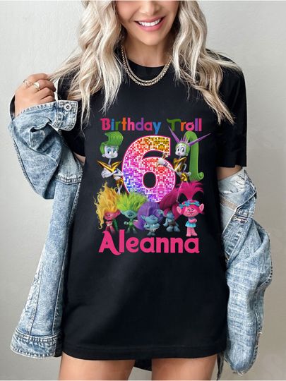 Discover Trolls Band Together Shirt Custom Birthday Troll Band Shirts, Trolls Cartoon Movie Shirt