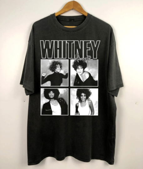 Discover Whitney Houston Memory T-shirt Short Sleeve All Sizes S-5XL