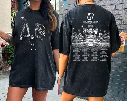 Discover Band AJR Music Shirt, The Maybe Man Tour 2024 Shirt, Ajr The Click Galaxy T-Shirt