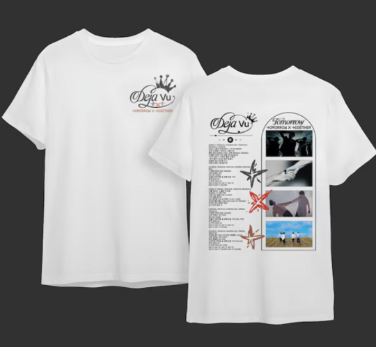 Discover TXT DejaVu T-Shirt, Tomorrow x Together Tomorrow Tracklist Shirt