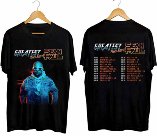 Discover Sean Paul 2024 Tour Shirt, Sean Paul The Greatest Tour 2024 Shirt