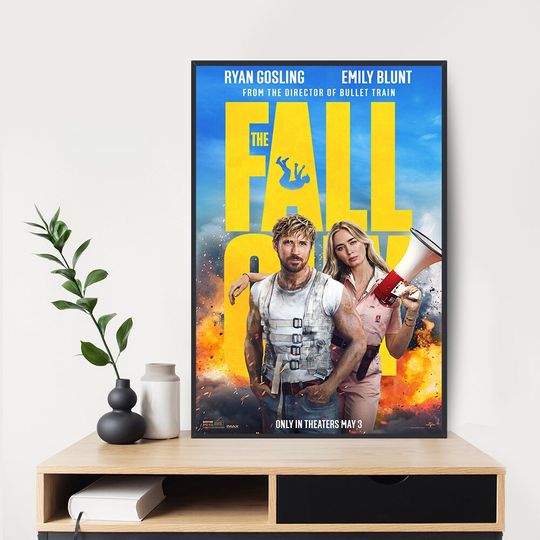 Discover The Fall Guy 2024 Movie Poster Art Movie Wall Room Poster