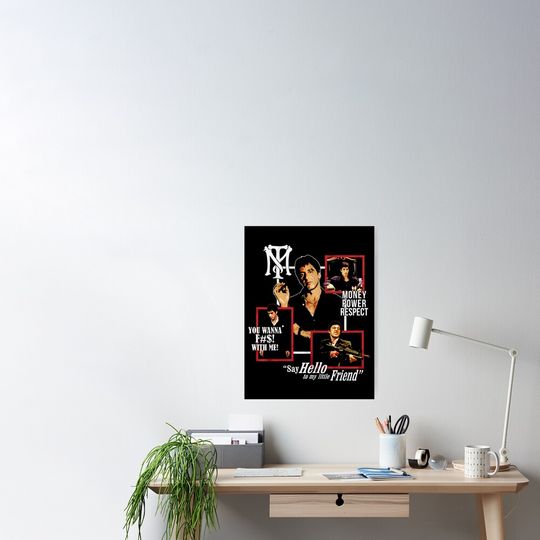 Discover Scarface Say Hello To My Little Friend Poster