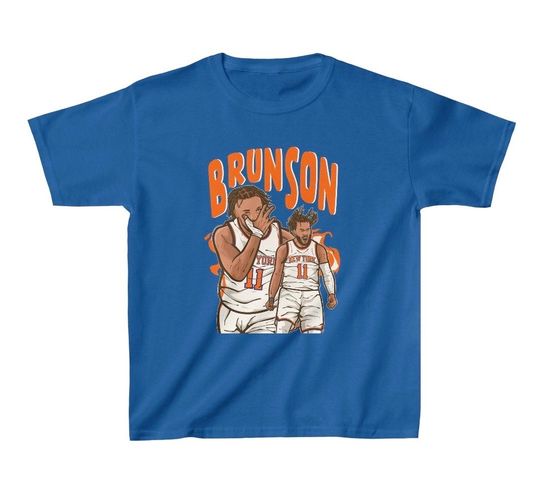 Discover Kid's T-Shirt Jalen Brunson Cartoon YOUTH Sizes