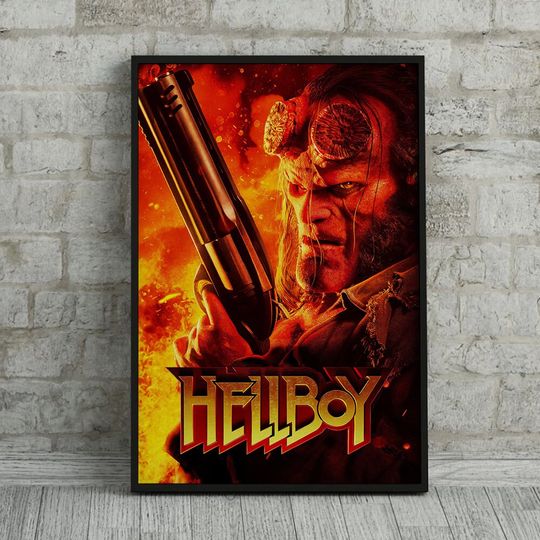 Discover Hellboy Artwork Movie Poster, Space Decoration Room Decor Poster